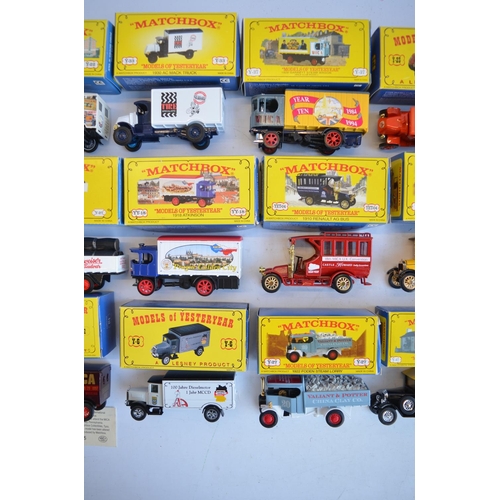 111 - Twenty five boxed Matchbox Models Of Yesteryear Code 2 diecast model vehicles, all in at least near ... 