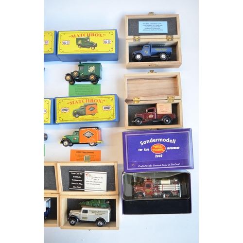 112 - Twenty one boxed Matchbox Models Of Yesteryear Code 2 diecast model vehicles, all in at least near m... 