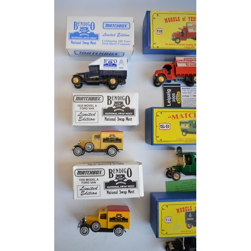 112 - Twenty one boxed Matchbox Models Of Yesteryear Code 2 diecast model vehicles, all in at least near m... 