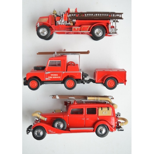 115 - Eleven boxed Matchbox Models Of Yesteryear diecast Fire Engine Series models, YFE01 to YFE11 inclusi... 