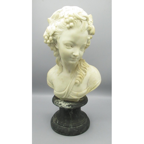 216 - Louis Beatux of Paris bust of a lady, H43.5cm