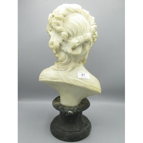 216 - Louis Beatux of Paris bust of a lady, H43.5cm