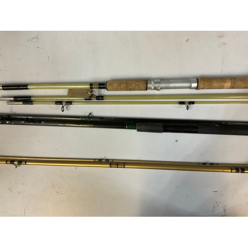 179 - Three Vintage fishing rods, incl. Silstar, L3.3m  (3)