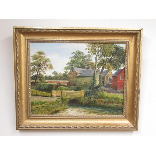 484 - Leonard W Owens (British C20th); 'Kepwick Mill North Yorkshire in Summer Shades' oil on canvas, sign... 