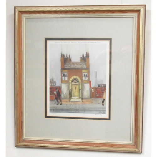 506 - Harold Riley (British 1934-2023); 'The Yellow Door' ltd.ed colour print, pub. Grove Galleries, numbe... 