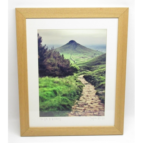 513 - Stephen Hansey (British Contemporary); 'The Path to Roseberry' colour photo. print, signed and title... 