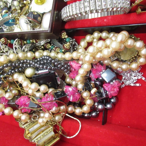 53 - Collection of vintage and modern costume jewellery including bracelets, brooches, necklaces etc.