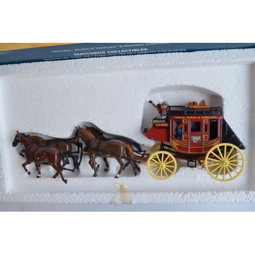 121 - Matchbox Collectibles YSC04-M Santa's 1997 Fire Engine, YSH1 1900 Gypsy Caravan, YSH2 1886 London Om... 