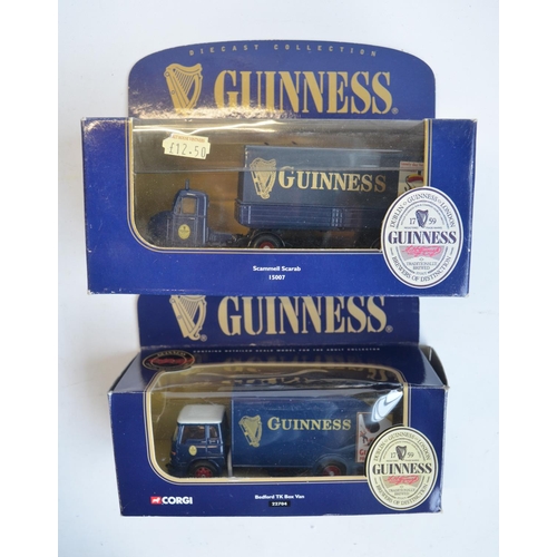 134 - Collection of diecast Corgi Guinness themed model vehicles and vehicle sets to include 2 vehicle lim... 