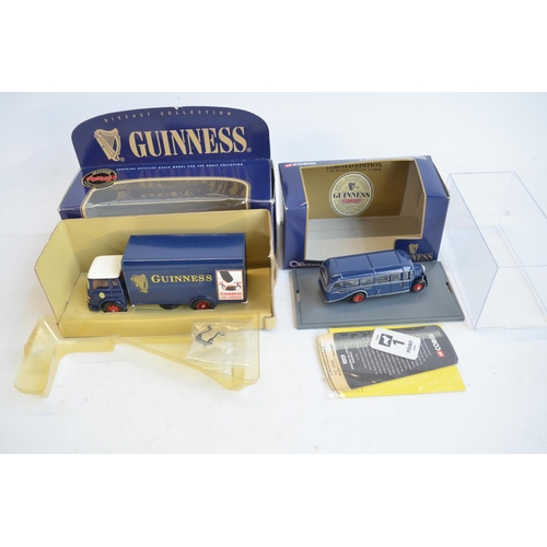 134 - Collection of diecast Corgi Guinness themed model vehicles and vehicle sets to include 2 vehicle lim... 