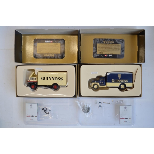 135 - Eleven boxed limited edition 1/50 and 1/43 scale diecast Guinness themed vehicle models from Corgi t... 