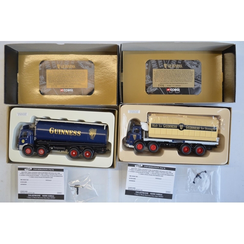 135 - Eleven boxed limited edition 1/50 and 1/43 scale diecast Guinness themed vehicle models from Corgi t... 