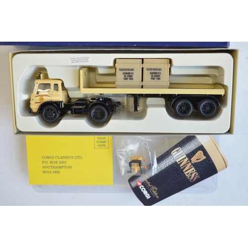 135 - Eleven boxed limited edition 1/50 and 1/43 scale diecast Guinness themed vehicle models from Corgi t... 