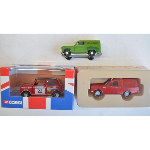 136 - Collection of diecast model vehicles to include Corgi CC82225 Austin Mini Acropolis Rally 2003, 6710... 