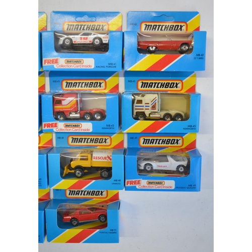 140 - Twenty five boxed early 1980s Matchbox diecast models to include in the MB39 to MB50 ranges, full an... 