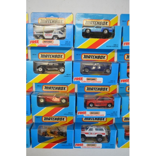 140 - Twenty five boxed early 1980s Matchbox diecast models to include in the MB39 to MB50 ranges, full an... 