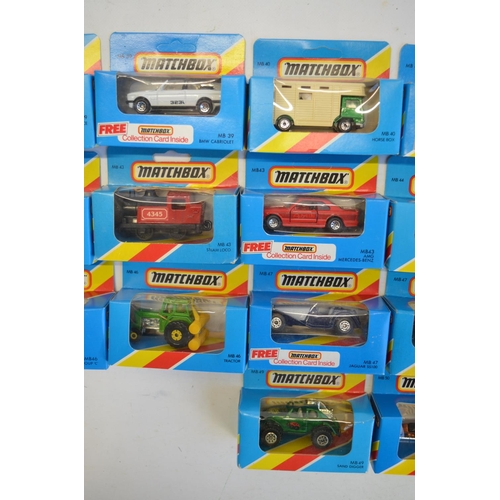 140 - Twenty five boxed early 1980s Matchbox diecast models to include in the MB39 to MB50 ranges, full an... 