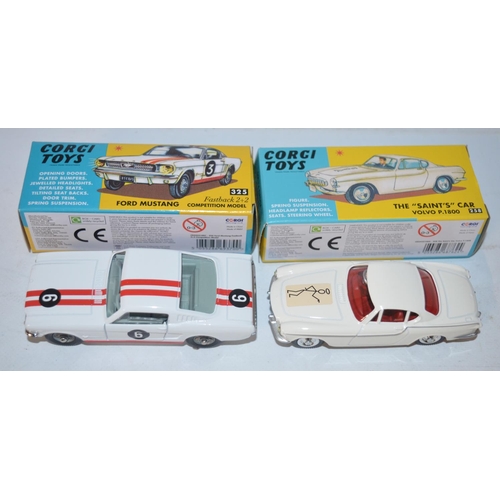 144 - Ten boxed as new modern Corgi reproductions of classic Corgi Toys diecast models to include 330 Pors... 