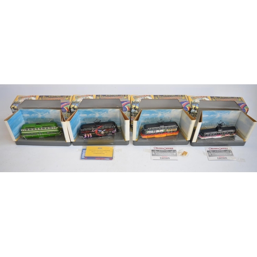 147 - Sixteen Corgi Original Omnibus Company 1/76 scale diecast Blackpool tram and Railcar models, all box... 