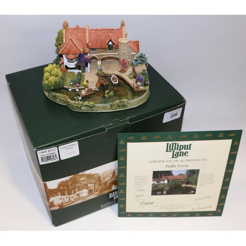 366 - Lilliput Lane: 'Pull's Ferry' L2828, ltd. ed. 316/1250, with box and certificate