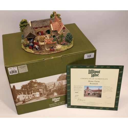 368 - Lilliput Lane: 'Home Farm - Beamish' L2654, ltd. ed. 460/595, with box and certificate