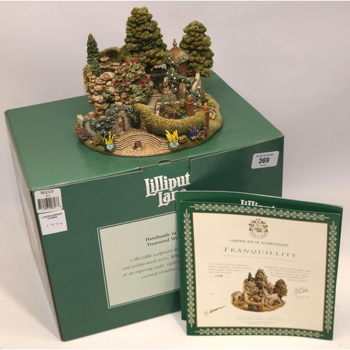 369 - Lilliput Lane: 'Tranquility' 813, ltd. ed. 1777/2500, with box and certificate