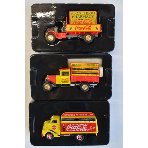 104 - Eight boxed Matchbox Collectibles Coca-Cola themed diecast vehicle models to include YPC01-M to 06-M... 