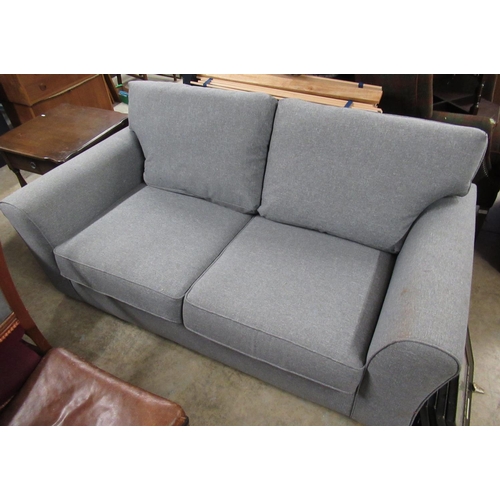 705 - Next Michigan two seat sofa bed upholstered in Tweedy Blend Mixed Grey fabric, W186cm H73cm