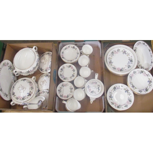 275 - Royal Worcester June Garland dinner and tea service, 76pcs