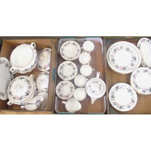 275 - Royal Worcester June Garland dinner and tea service, 76pcs