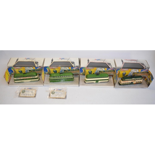 148 - Sixteen Corgi Original Omnibus Company 1/76 scale diecast Blackpool tram and Railcar models, all box... 