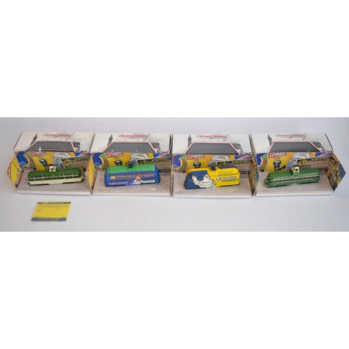 149 - Sixteen Corgi Original Omnibus Company 1/76 scale diecast Blackpool tram and Railcoach models, all b... 