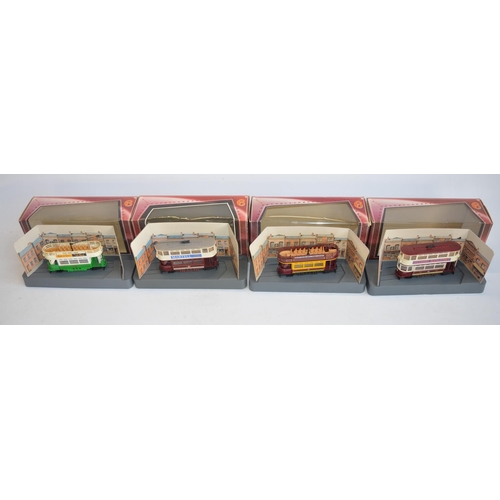 150 - Sixteen Corgi Tramlines 1/76 scale diecast tram models, all boxed. Models in at least excellent, mos... 