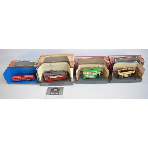 151 - Seventeen 1/76 scale Corgi Tramlines and Original Omnibus Company diecast tram models, all boxed to ... 