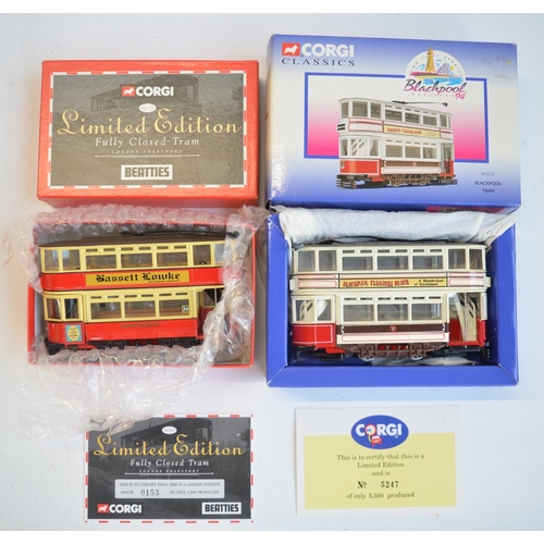 152 - Twenty boxed Corgi diecast 1/76 scale tram models to include British Tram Company and limited editio... 