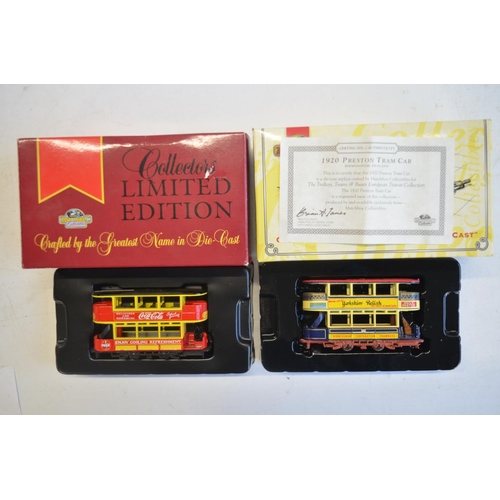 153 - Eighteen boxed Corgi diecast 1/76 scale tram models to include 14x limited edition Tramway Classics ... 