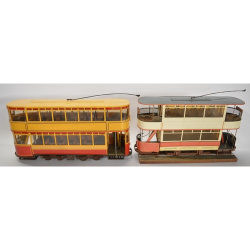 157 - Collection of tram related models, postcards and other ephemera to include a Charles D Forster tram ... 