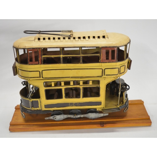 157 - Collection of tram related models, postcards and other ephemera to include a Charles D Forster tram ... 