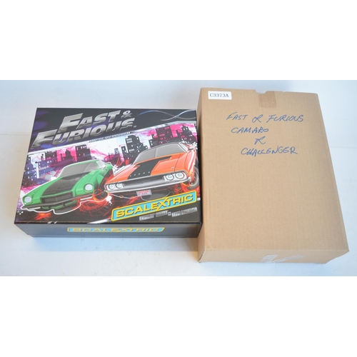 168 - Scalextric C3373A limited edition Fast And Furious 2 car racing set, 1440/3000. Box and contents min... 