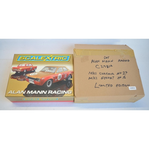 170 - Scalextric C2981A limited edition Alan Mann Racing 2 car RAC racing set, 1135/3000 with Ford Lotus C... 