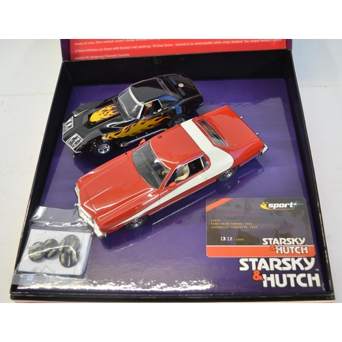 172 - Scalextric 2603A limited edition Starsky & Hutch 2 car racing set, 1313/6000 and Pioneer VDC#15 Duke... 