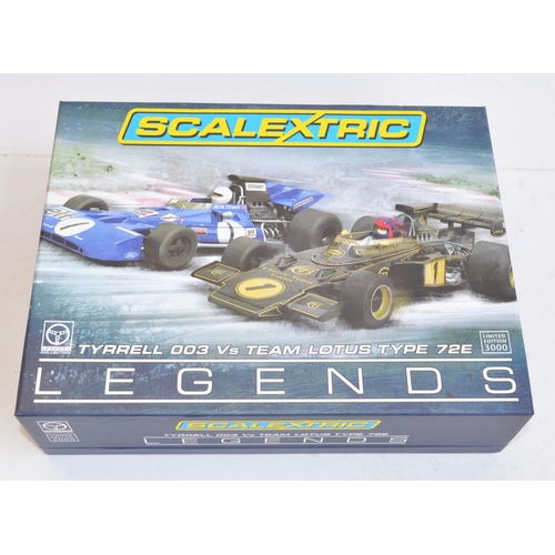 176 - Scalextric Legends C3479A limited edition Tyrrell 003 Vs Team Lotus Type 72E 2 car racing set, 1833/... 