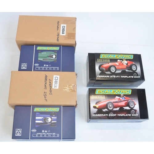 177 - Four boxed as new limited edition Scalextric slot car models to include Legends series C3481a Masera... 