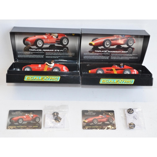 177 - Four boxed as new limited edition Scalextric slot car models to include Legends series C3481a Masera... 