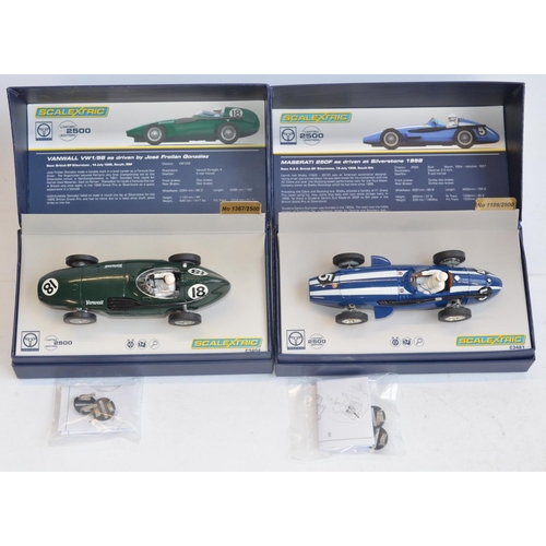 177 - Four boxed as new limited edition Scalextric slot car models to include Legends series C3481a Masera... 