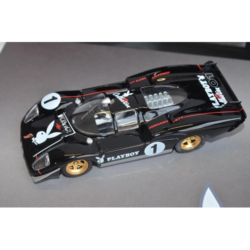 180 - Five as new Fly Car Models Playboy Collection 1/32 scale slot cars to include 01, 02, 04, 05 and 11