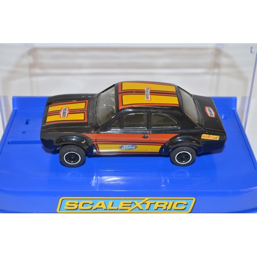 191 - Six Scalextric Ford Escort MkI slot car models to include C2643 RS 1600, C2757 RS 1600 Timo Makinen ... 