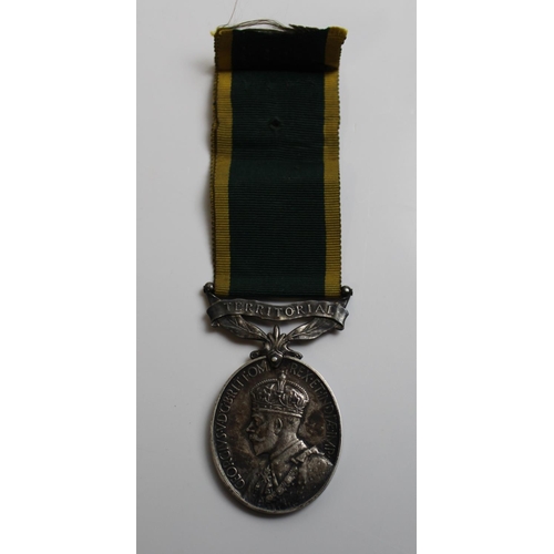 537 - Efficiency Medal with Territorial clasp to 753119 Gnr J. Parrott R.A.