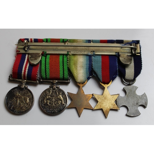 538 - Set of five WWII miniature medals (unknown recipient) Distinguished Service Cross, 1939-45 Star, Atl... 