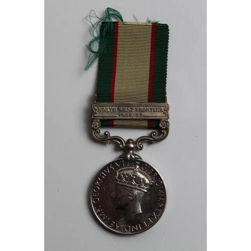 540 - India General Service Medal with North West Frontier 1936-37 clasp to JEMDR Hayat Mohd R.I.A.S.C. (A... 